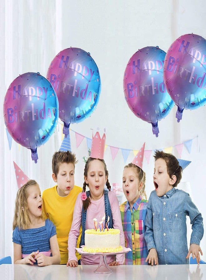 AMFIN بالونات عيد ميلاد من AMFIN® (عبوة من 7 بالونات) / بالون عيد ميلاد سعيد من رقائق الألومنيوم / بالون عيد ميلاد من رقائق الألومنيوم / بالونات زرقاء من رقائق الألومنيوم / لوازم حفلات عيد ميلاد من رقائق الألومنيوم - Image 5